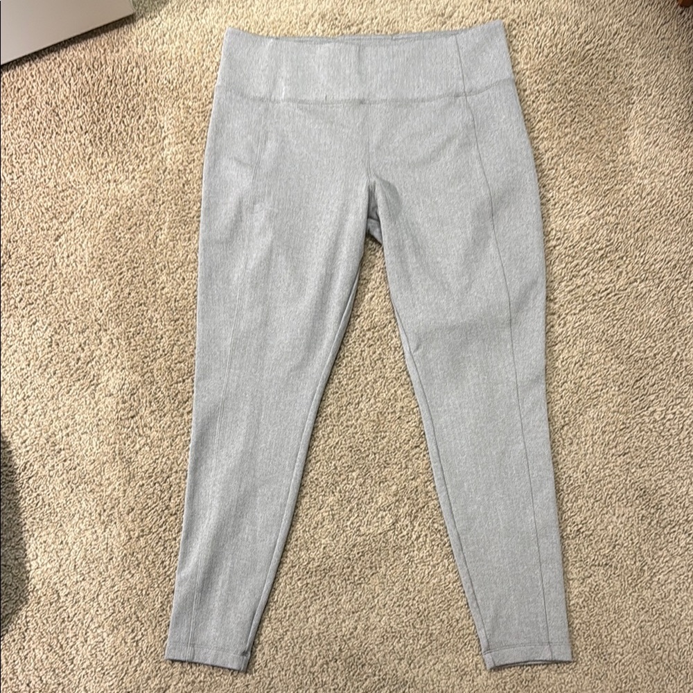 Athleta brown/Cream Herringbone Leggings